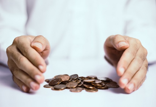 Save money or manage money. Business finance concept. Protect your money.