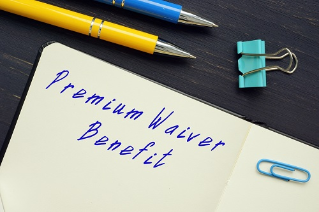 Premium Waiver Benefit sign on the sheet.