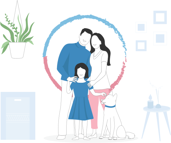 A Happy Family Covered Under 50 Lakh Term Plan